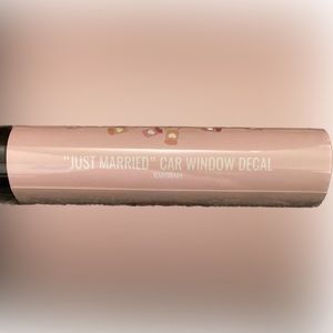 Just Married Car Decal